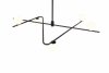 Lampa wisząca dekoracyjna czarno złota w nowoczesnym stylu szklane klosze kule FLAMING 368900680 TRIO SELECT